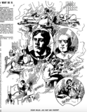 Illustrations from New York City's The National Police Gazette contrasting Oscar Wilde's life before prison and after prison.